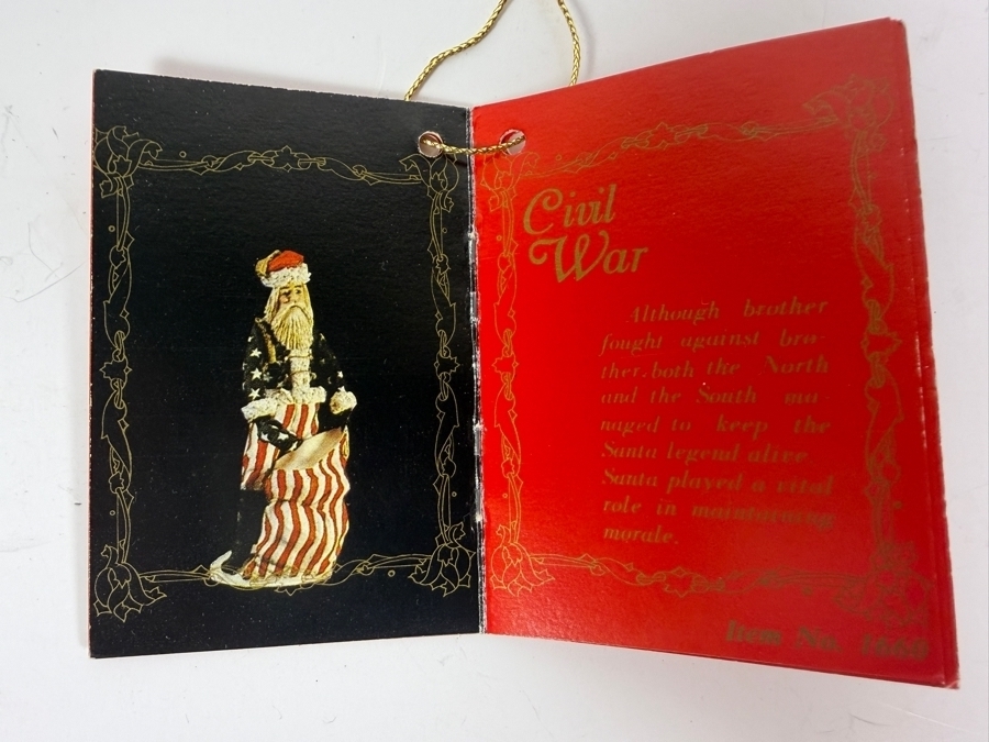 Just Added - Limited Edition 'Civil War' Santa Figurine from the Vintage Duncan Royale History of Santa Collection with Original Box 11.5H [Photo 8]