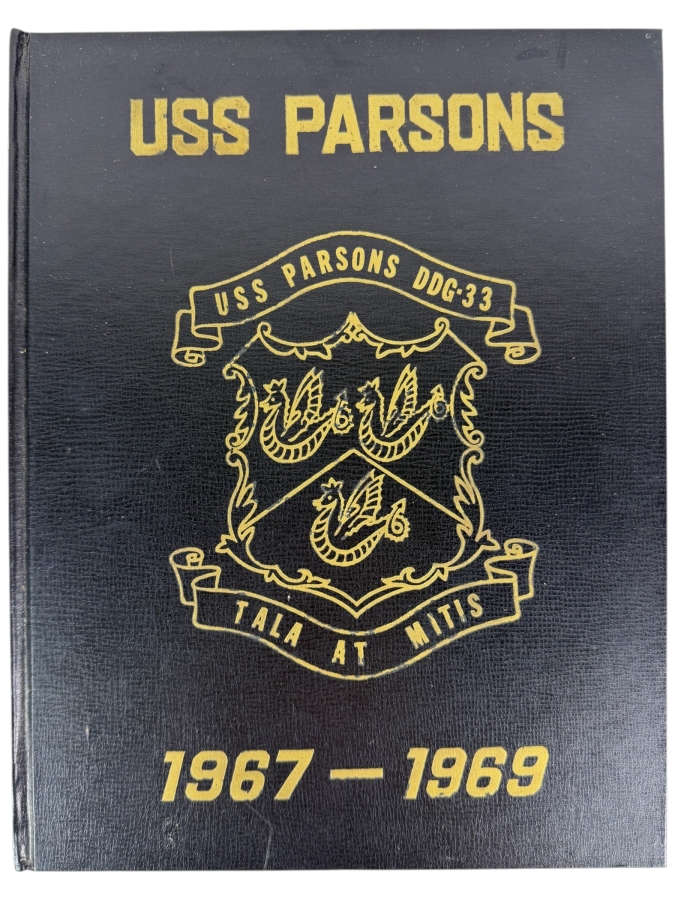 Vintage Vietnam War Era United States Navy USS Parsons DDG-33 Cruise Book 1967-1969