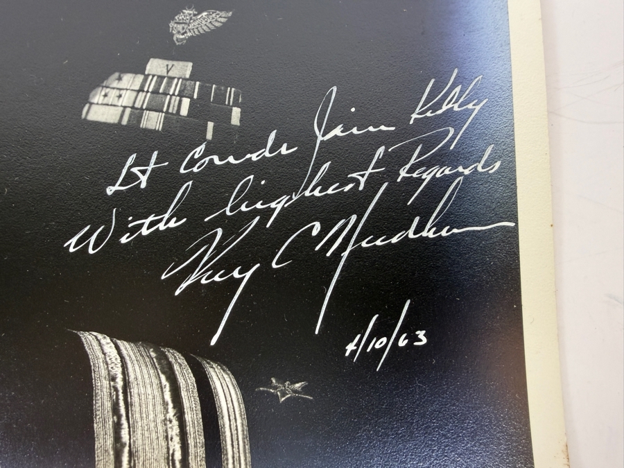 Pair Of Autographed United States Navy Officer Photographic Portraits Dedicated To Captain James Francis Kelly, Jr. Consisting Of Vice Admiral Samuel L. Gravely, Jr. (First African American US Navy Ship Officer) And Vice Admiral Ray C. Needham [Photo 5]