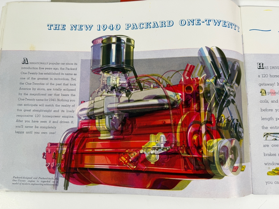 Lot Of Four Vintage 1939 To 1940 American Automotive Sales Brochures Including Plymouth Commercial Cars Dodge Trucks Graham And Packard One-Ten And One-Twenty [Photo 6]