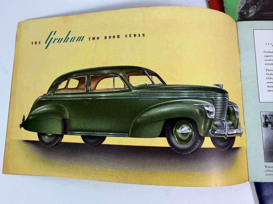 Lot Of Four Vintage 1939 To 1940 American Automotive Sales Brochures Including Plymouth Commercial Cars Dodge Trucks Graham And Packard One-Ten And One-Twenty [Photo 14]