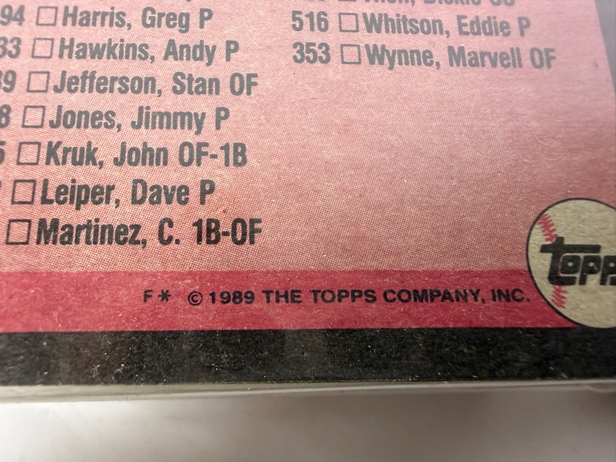 (14) Vintage 1989 Topps Padres Complete Baseball Card Packs - See Photos [Photo 5]