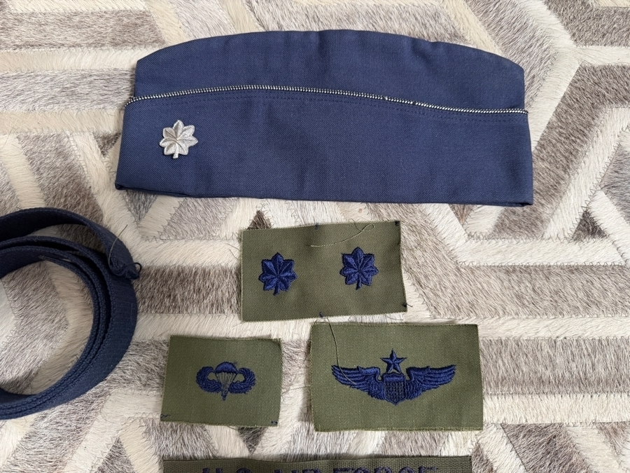 Just Added - William 'Buster' McGee USAF Officer's Service Dress Uniform with Multi-row Ribbon Bar, Senior Parachutist Wings, Senior Pilot Badge and Jacket [Photo 12]