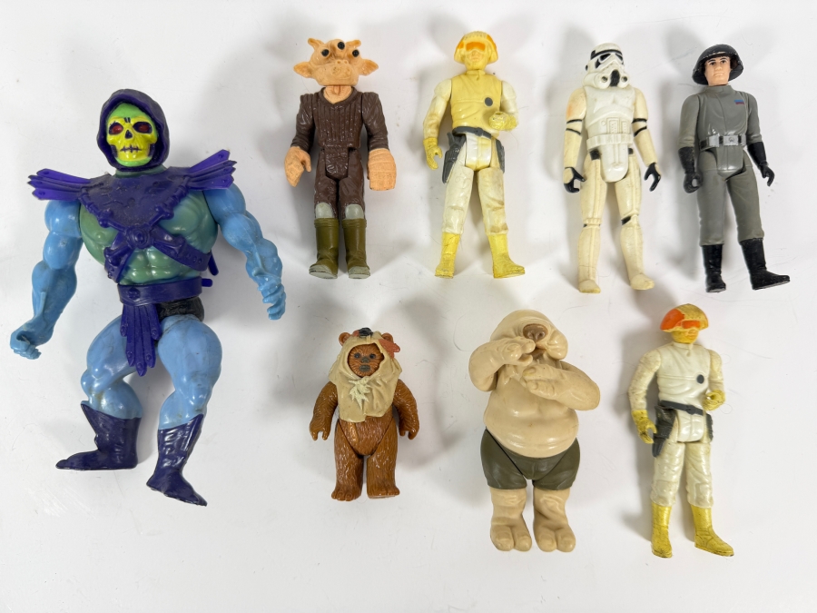 (7) Vintage Kenner Star Wars Action Figures Dated 1977-1983 and (1) Vintage 1981 Mattel Masters of the Universe Skeletor Action Figure [Photo 2]