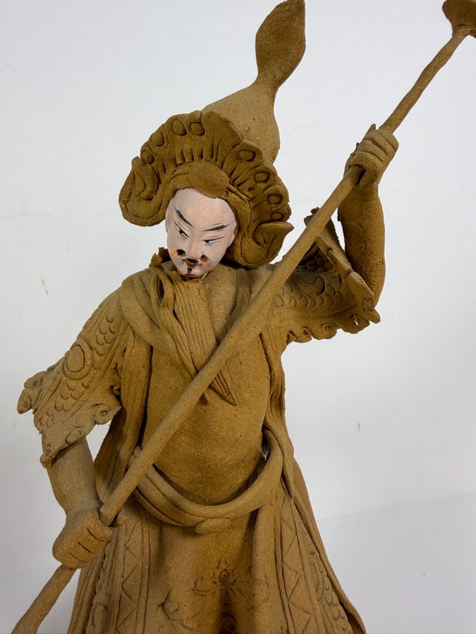 Just Added - Pair of Tay Guan Heng Traditional Joss Stick and Wood-Clay Figurines - Family-Owned Traditional Artisan Workshop Founded in Singapore 12'-15'H [Photo 5]