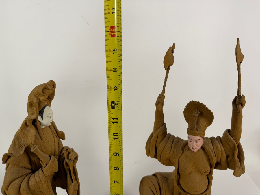 Just Added - Pair of Tay Guan Heng Traditional Joss Stick and Wood-Clay Figurines - Family-Owned Traditional Artisan Workshop Founded in Singapore 14'-16'H [Photo 9]