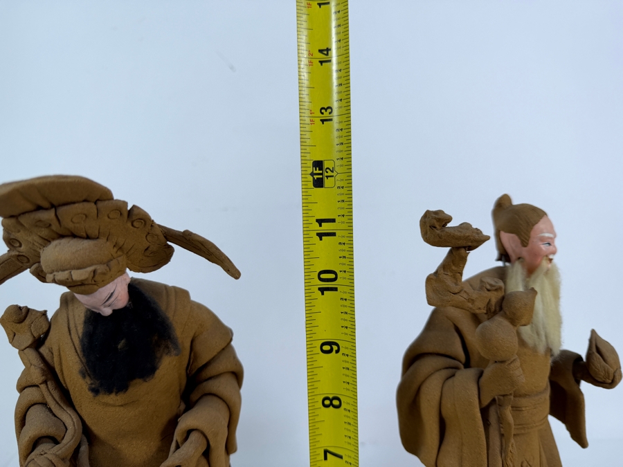 Just Added - Pair of Tay Guan Heng Traditional Joss Stick and Wood-Clay Figurines - Family-Owned Traditional Artisan Workshop Founded in Singapore 12.5'H [Photo 11]