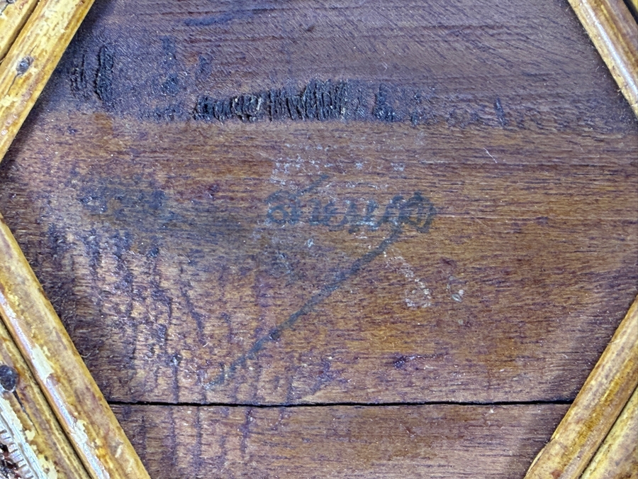 Just Added - Exquisite Hand-woven Small Basket Gifted to Patrick O'Brien by Queen Sirikit of Thailand in Connection with the 1982 Bicentennial Celebration Commemorating the 200th Anniversary of the Founding of Bangkok 4.5'W X 2'H (Comes with Provenance) [Photo 11]