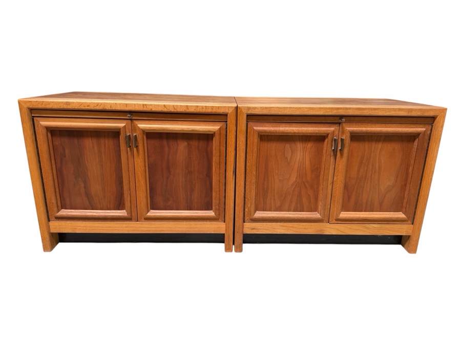 Just Added - Glenn of California Mid-Century Dresser 78 X 20D X 30H with Two Matching Nightstands 28W X 17D X 22H [Photo 3]