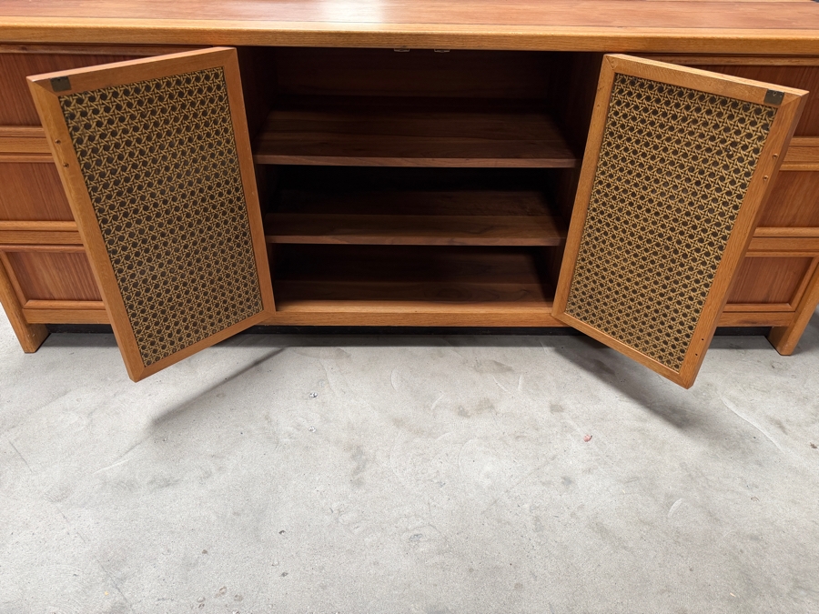 Just Added - Glenn of California Mid-Century Dresser 78 X 20D X 30H with Two Matching Nightstands 28W X 17D X 22H [Photo 8]