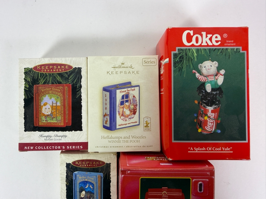 (3) New Hallmark Keepsake Christmas Ornaments and (2) New Coke Ornaments [Photo 2]