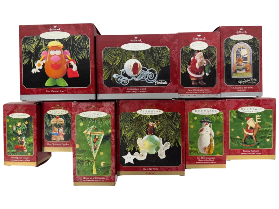 (10) New Hallmark Keepsake Christmas Ornaments