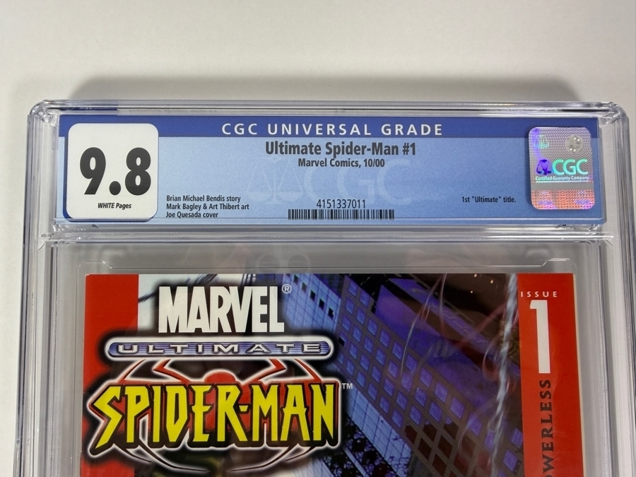 Ultimate Spider-Man #1 Comic Book CGC Grade 9.8 Estimate $350 [Photo 2]