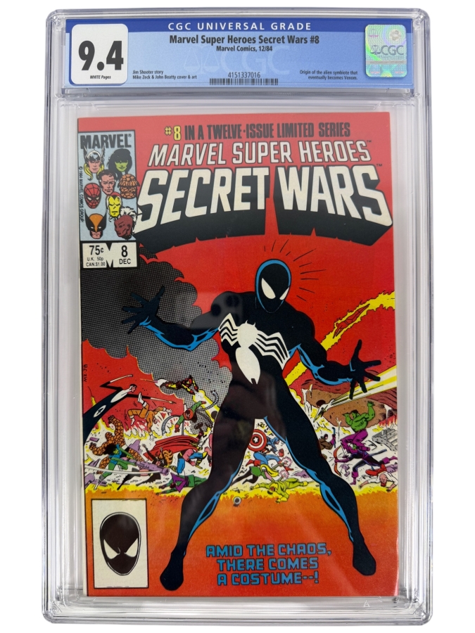 Marvel Super Heroes Secret Wars #8 Comic Book CGC Grade 9.4 Estimate $300