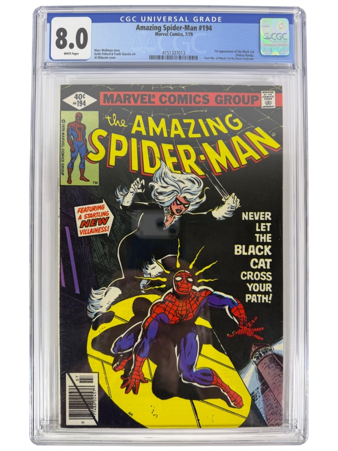 The Amazing Spider-Man #194 Comic Book CGC Grade 8.0 Estimate $300