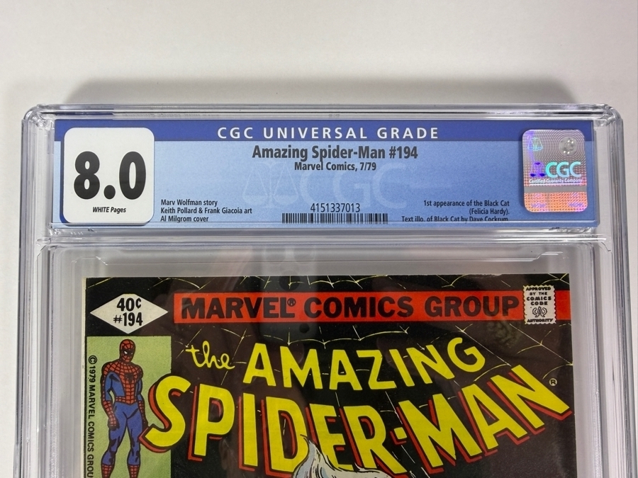 The Amazing Spider-Man #194 Comic Book CGC Grade 8.0 Estimate $300 [Photo 2]