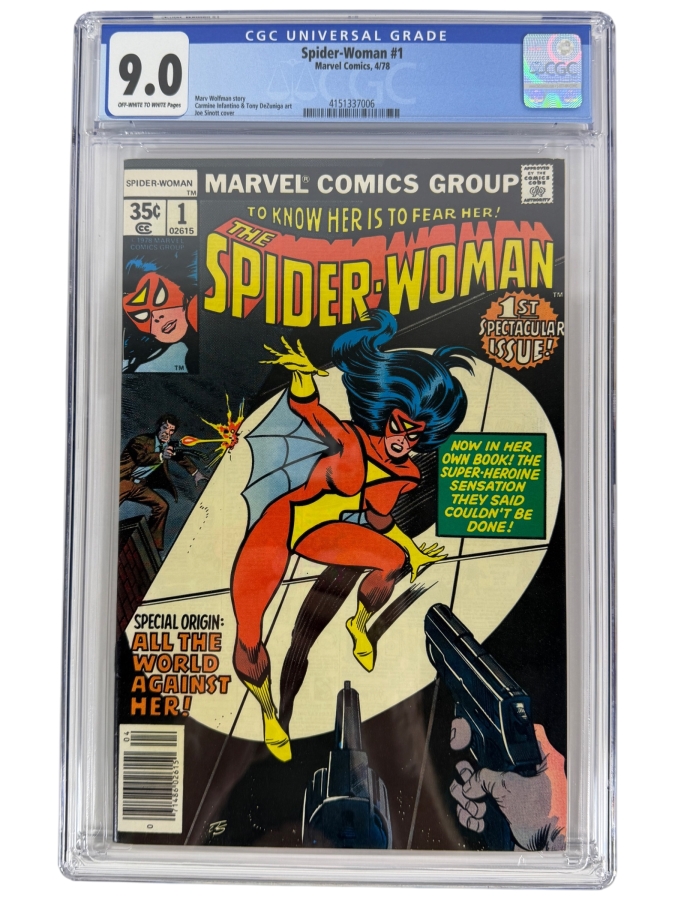 Spider-Woman #1 Comic Book CGC Grade 9.0 Estimate $60