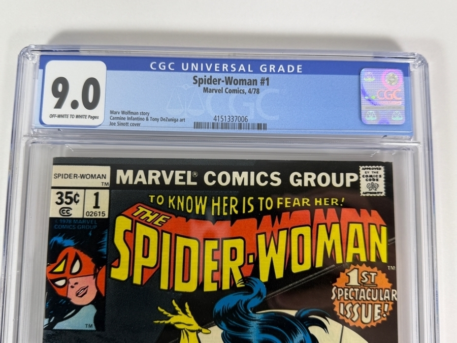 Spider-Woman #1 Comic Book CGC Grade 9.0 Estimate $60 [Photo 2]