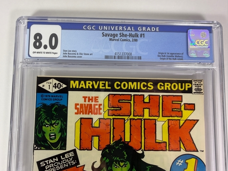 The Savage She-Hulk #1 Comic Book CGC Grade 8.0 Estimate $80 [Photo 2]