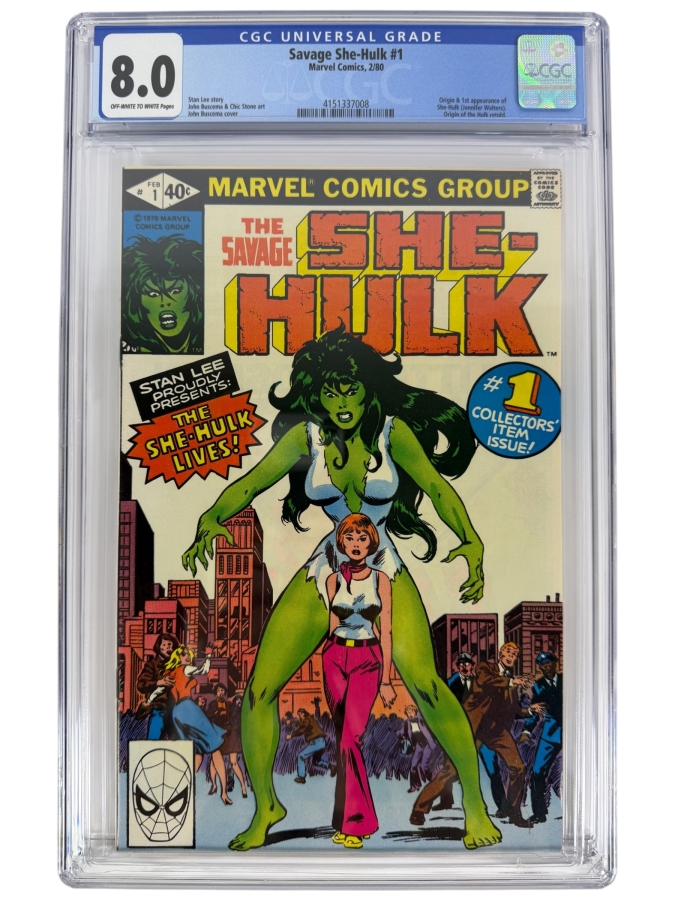 The Savage She-Hulk #1 Comic Book CGC Grade 8.0 Estimate $80