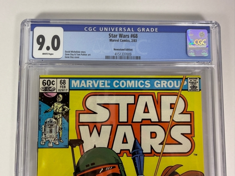 Star Wars #68 (Marvel Comics, February 1983) Comic Book CGC Grade 9.0 Estimate $230 [Photo 2]