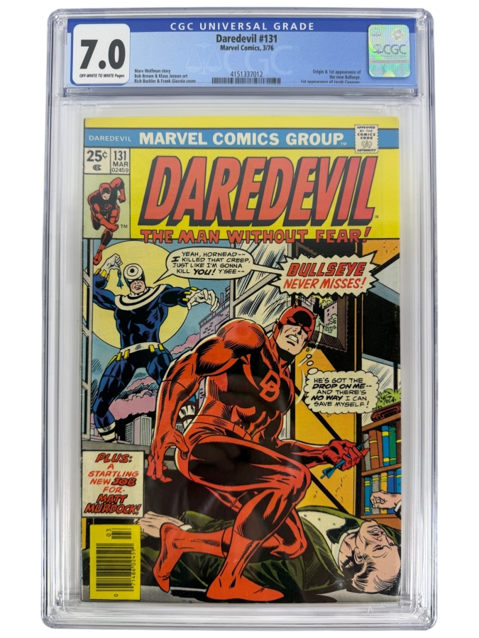 Daredevil #131 (Marvel Comics, March 1976) Comic Book CGC Grade 7.0 Estimate $275
