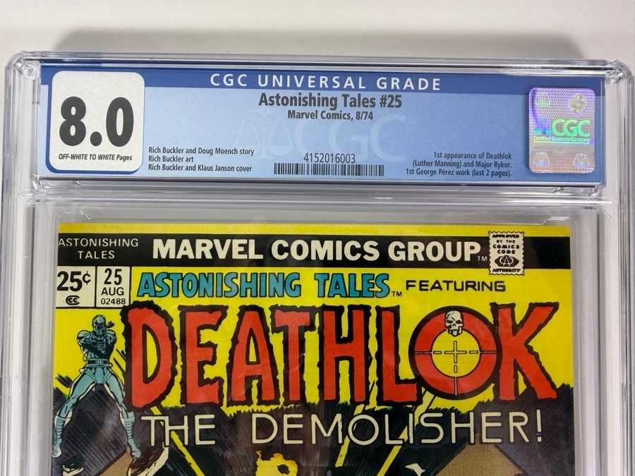 Astonishing Tales #25 (First Appearance of Deathlok the Demolisher (Luther Manning) and Major Ryker) Comic Book CGC Grade 8.0 Estimate $150 [Photo 2]