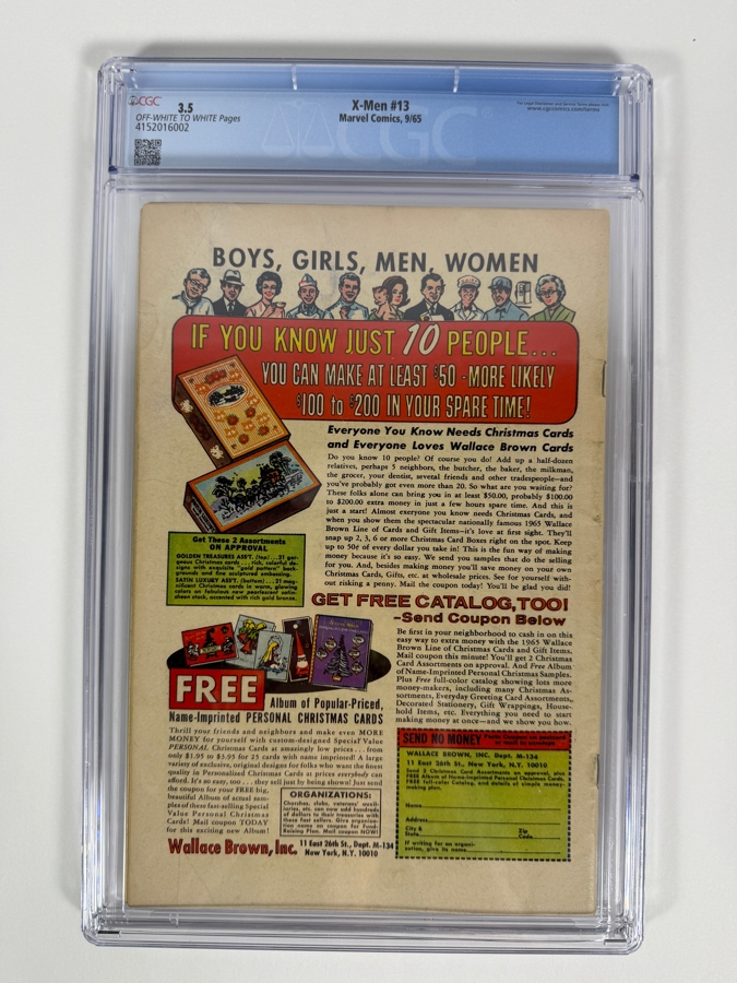 X-Men #13 Marvel Comics (September 1965) Comic Book CGC Grade 3.5 Estimate $140 [Photo 4]