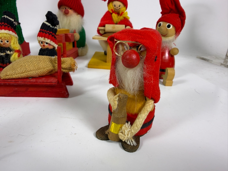 Collection of Vintage Ljungströms Christmas Handmade Wooden Figurines Made in Sweden [Photo 6]