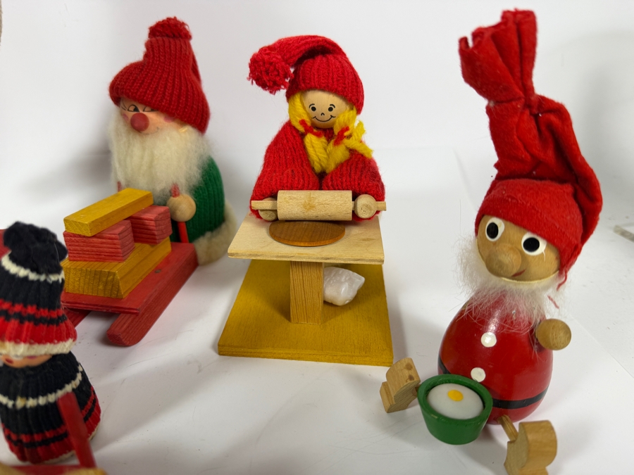 Collection of Vintage Ljungströms Christmas Handmade Wooden Figurines Made in Sweden [Photo 7]