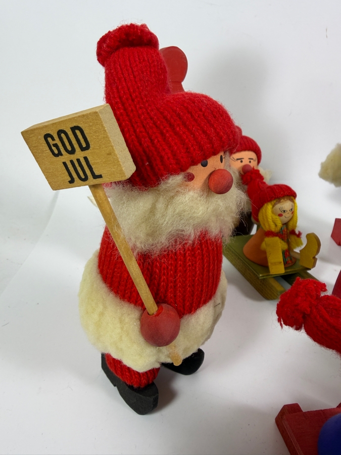 Collection of Vintage Ljungströms Christmas Handmade Wooden Figurines Made in Sweden [Photo 13]