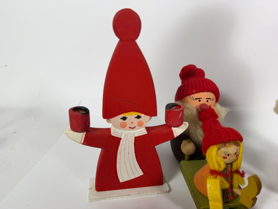 Collection of Vintage Ljungströms Christmas Handmade Wooden Figurines Made in Sweden [Photo 12]