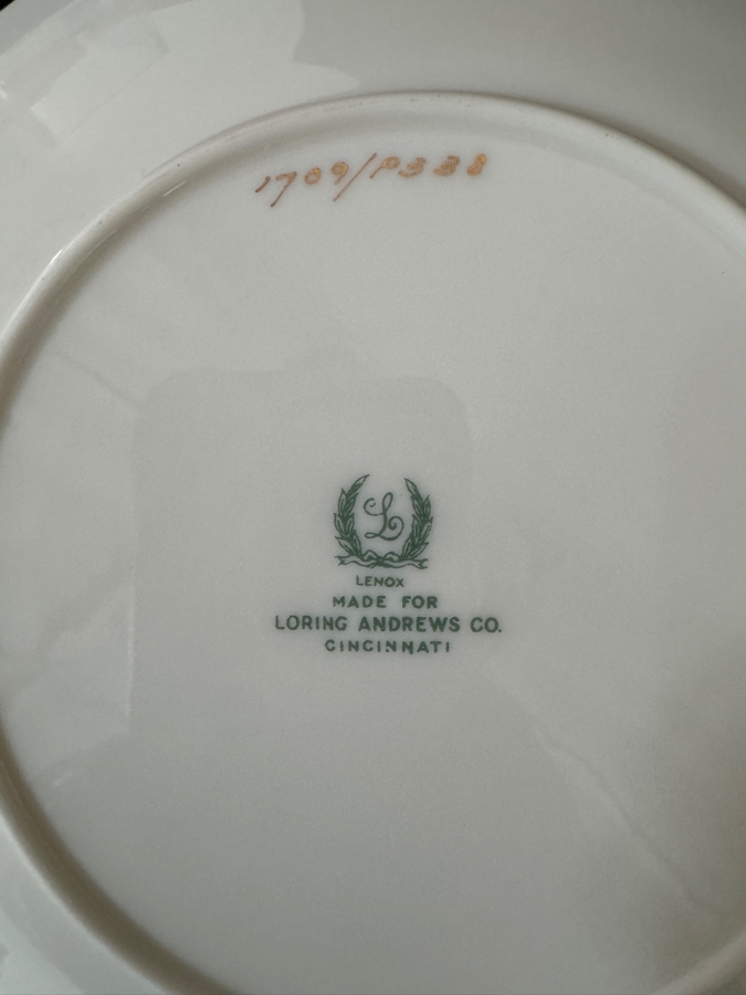 Vintage Lenox Imperial Pattern Porcelain Dinnerware Set [Photo 4]