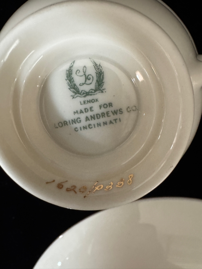 Vintage Lenox Imperial Pattern Porcelain Dinnerware Set [Photo 5]