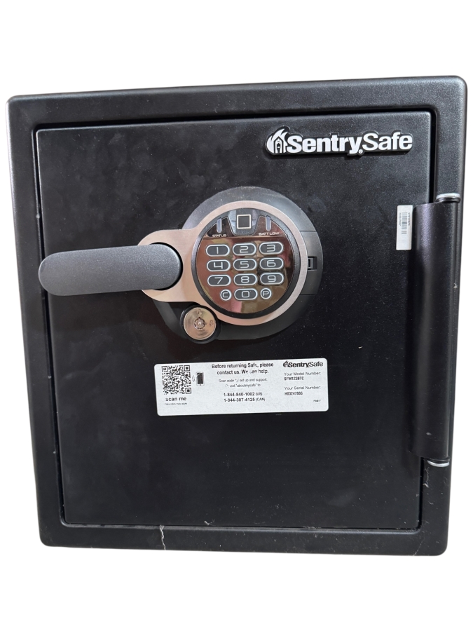 SentrySafe SFW123BTC Digital Fireproof Waterproof Safe With Dual Key Lock 16'W X 18'H