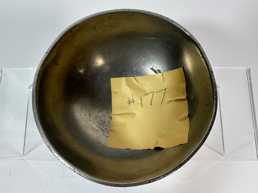 Antique English Pewter Footed Ship's Bowl 5.5'W Appraised Value of $640  [Photo 2]