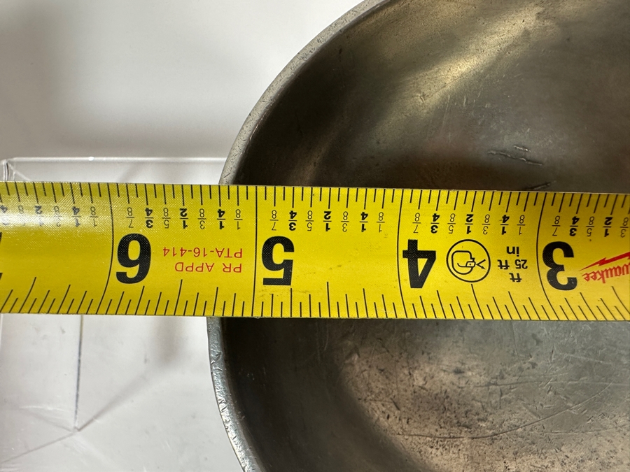 Antique English Pewter Footed Ship's Bowl 5.5'W Appraised Value of $640  [Photo 7]