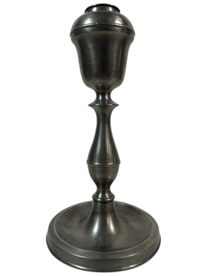 Homans & Co Type Whale Oil Lamp	American, Cincinnati, Ohio Circa 19th Century with Urn-Shaped Upper Portion above a Pear Shaped Stem on a Splayed Foot (the Shade is Missing) 10'H Appraised Value of $1,000