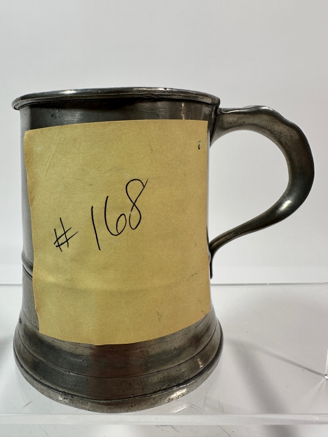 Antique English Pewter Pint Mug 4 1/4'H Appraised at $185 [Photo 2]