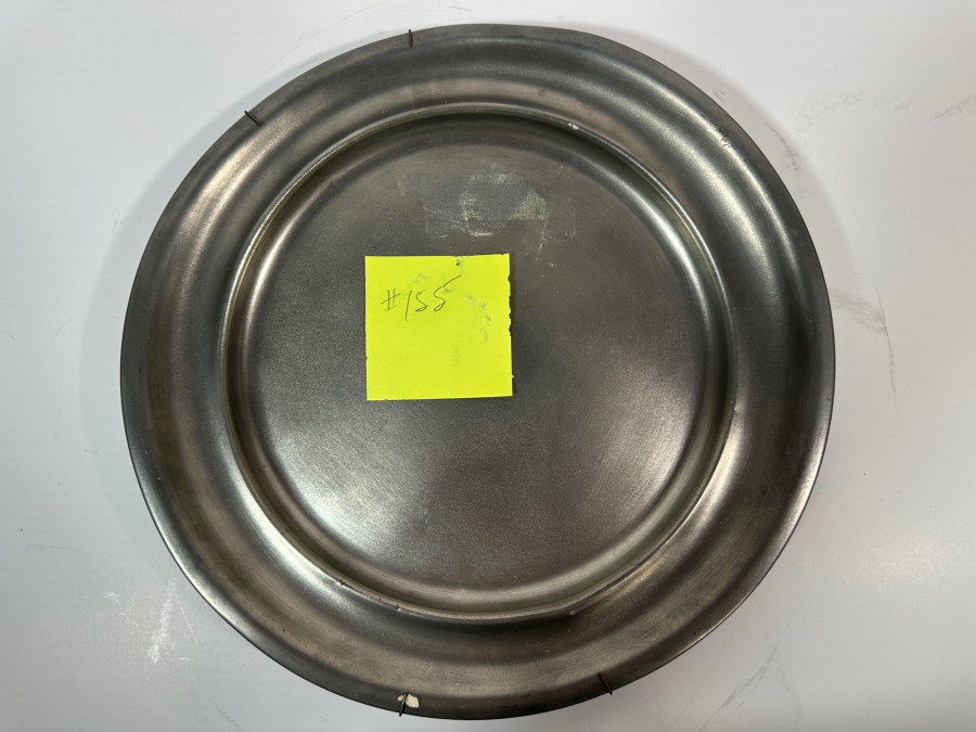 Antique Swedish Pewter Ustab Tenn Ciruclar Charger Circa 20th Century 13.5'D Appraised at $140 [Photo 2]