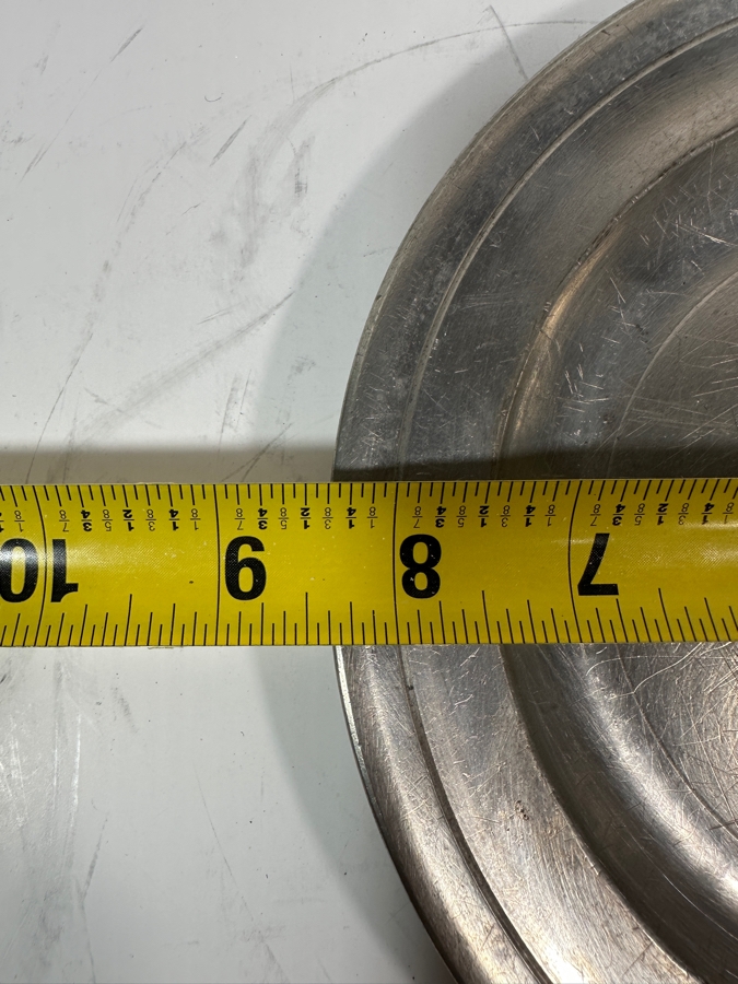 Antique English Pewter Dish Marked 'London' 8 3/8'D Appraised at $190 [Photo 6]