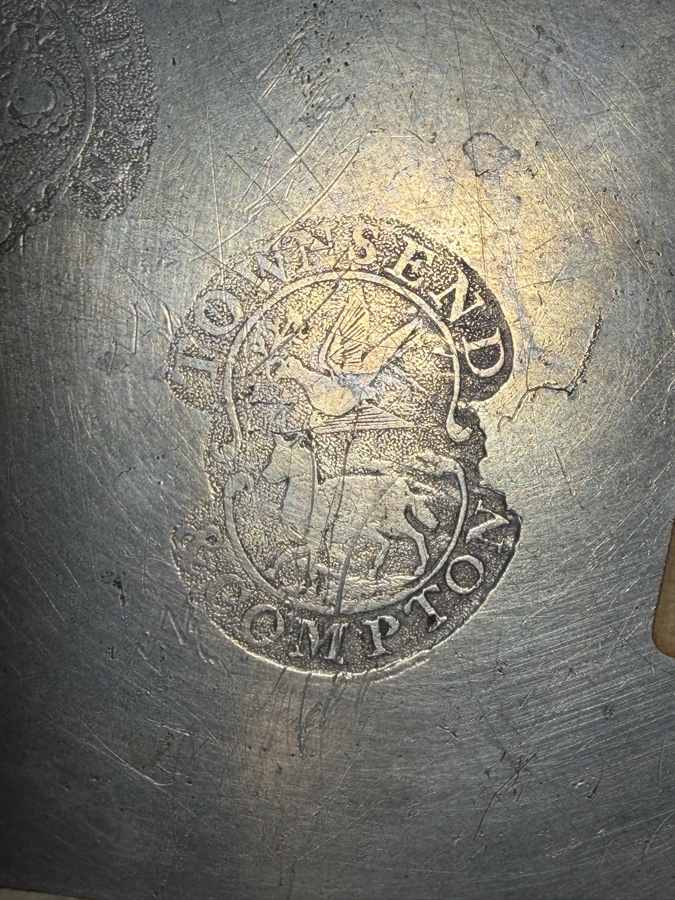 Antique English Pewter Dish Hallmarked 'TC' Marked 'Made in London' 8.24'D Appraised at $160 [Photo 9]