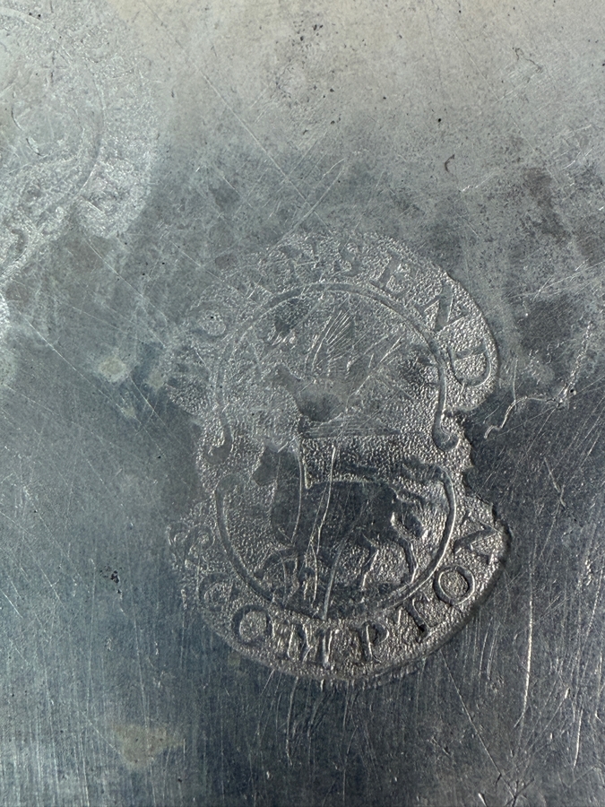 Antique English Pewter Dish Hallmarked 'TC' Marked 'Made in London' 8.24'D Appraised at $160 [Photo 8]