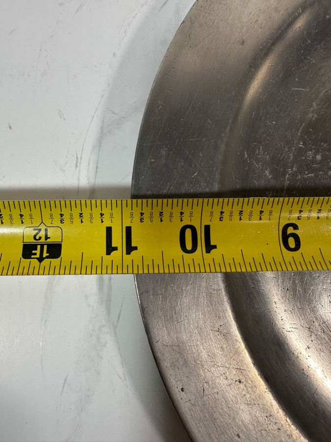 Antique English Pewter Plate 10 7/8'D Appraised at $665 [Photo 5]