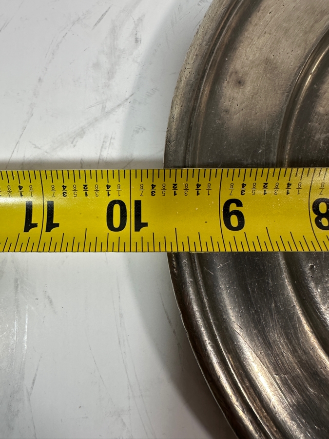 Antique English Pewter Plate 9 9/16'D Appraised at $695 [Photo 5]