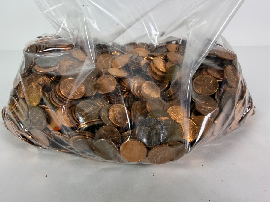 7,610g of US Lincoln Pennies of Various Years (Approximate Face Value of $25-$30) [Photo 5]