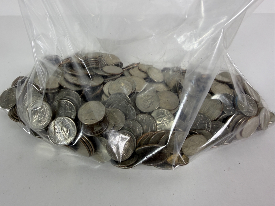 Large Bag of US Washington Quarters of Various Years 3,426g - Approximate Face Value of Quarters is $151 [Photo 8]
