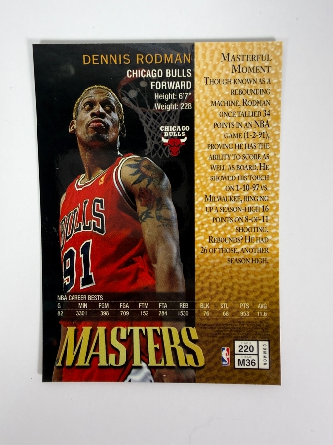 (6) 1997-98 Topps Finest NBA Basketball Trading Cards with Protective Coatings Featuring Jason Kidd, Dennis Rodman, Charles Barkley, Shaquille O'Neal, Karl Malone and Patrick Ewing [Photo 6]
