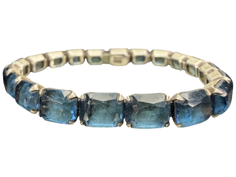 Antique Art Deco Hamilton & Hamilton Jr. Inc. H&H Sterling Silver 6.5' Bracelet 14.0g
