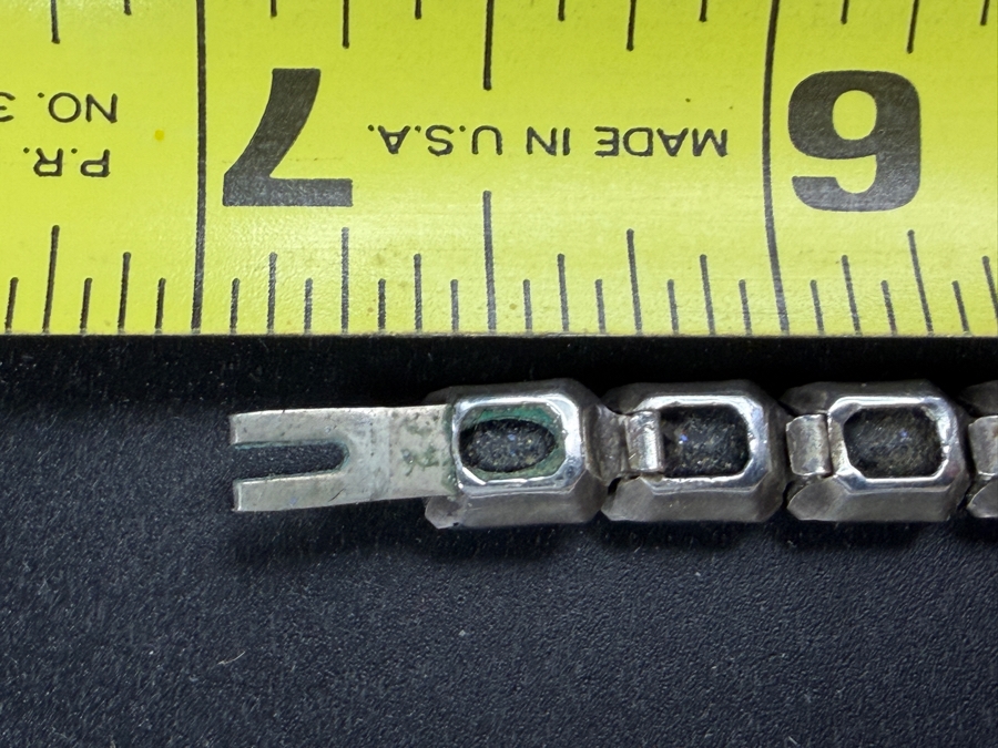 Antique Art Deco Hamilton & Hamilton Jr. Inc. H&H Sterling Silver 6.5' Bracelet 14.0g [Photo 6]